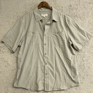 NWOT Orvis Men's XL Classic Short Sleeve Outdoor Shirt Gray